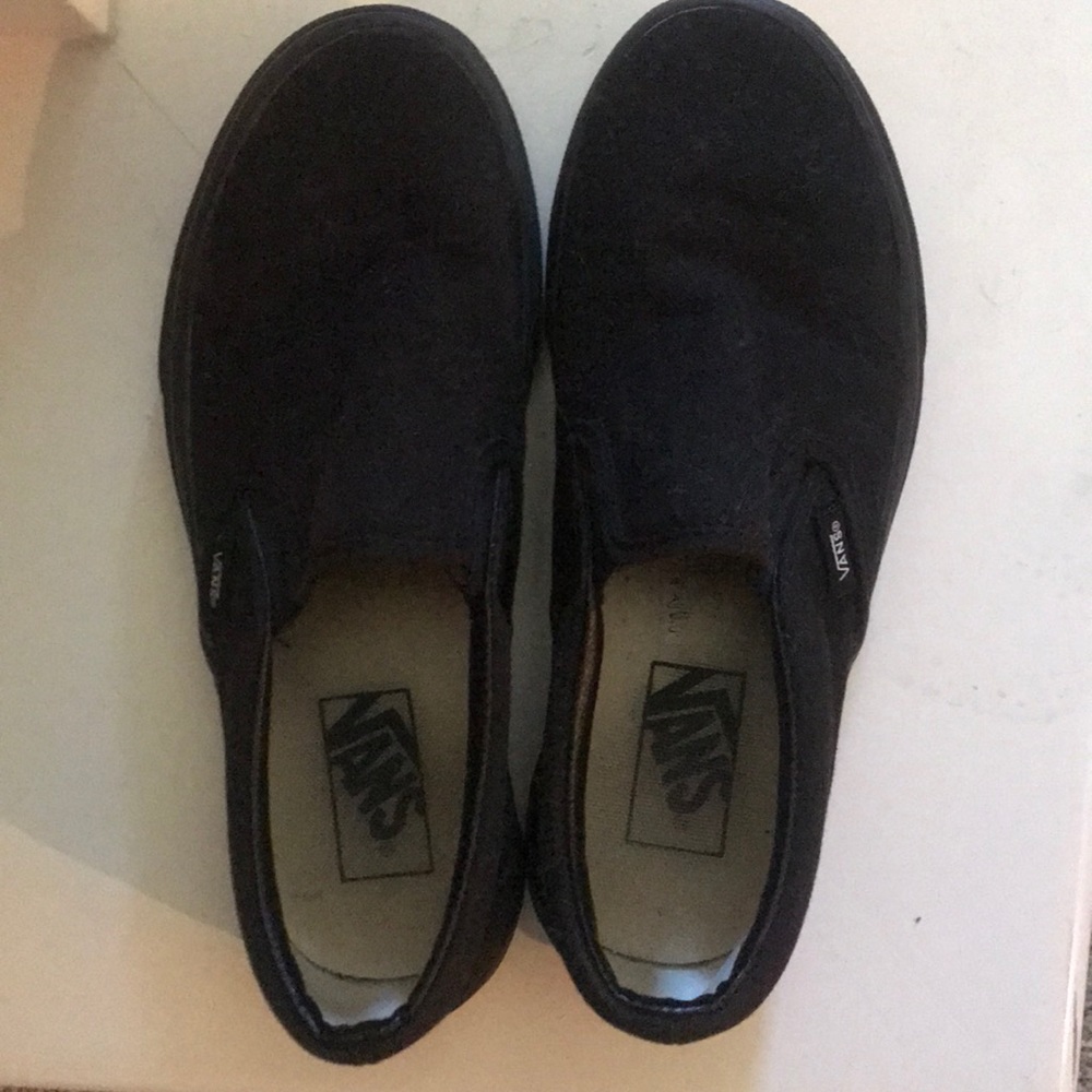 - Black slip on vans